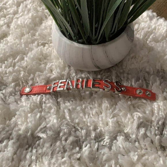 BCBGENERATION Coral Leather FEARLESS Bracelet - Picture 4 of 6